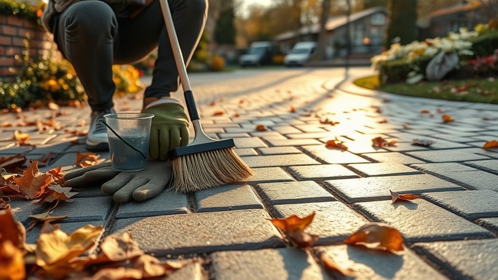 winter block paving maintenance