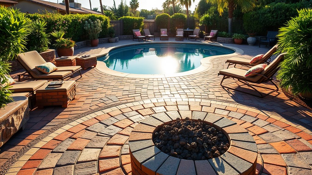 affordable poolside paving ideas